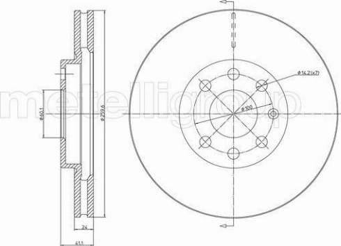 Fri.Tech. BD0837 - Тормозной диск autospares.lv