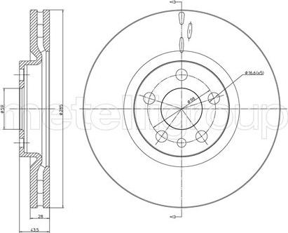 Fri.Tech. BD0878 - Тормозной диск autospares.lv