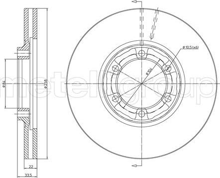 Fri.Tech. BD0364 - Тормозной диск autospares.lv