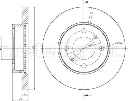 Fri.Tech. BD0305 - Тормозной диск autospares.lv