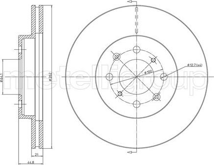 Fri.Tech. BD0300 - Тормозной диск autospares.lv