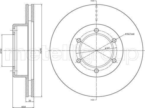 Fri.Tech. BD0379 - Тормозной диск autospares.lv