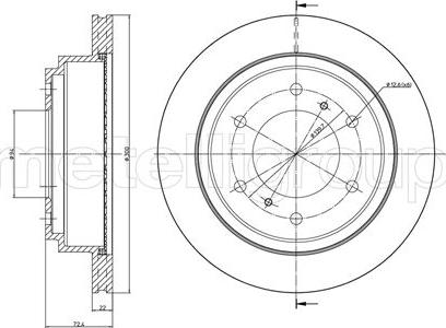 Fri.Tech. BD0371 - Тормозной диск autospares.lv