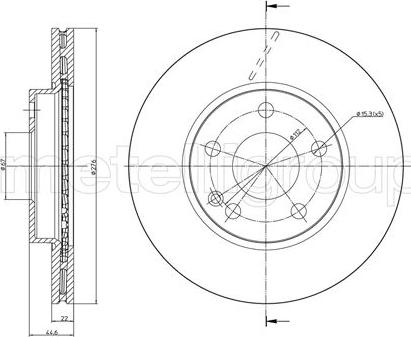 Fri.Tech. BD0247 - Тормозной диск autospares.lv