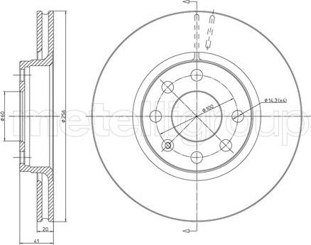 Fri.Tech. BD0265 - Тормозной диск autospares.lv