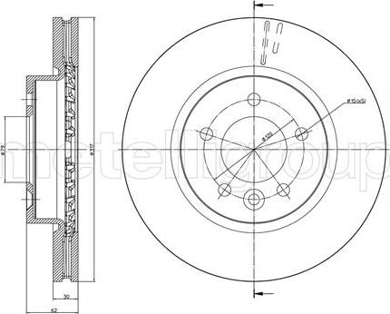 Fri.Tech. BD0206 - Тормозной диск autospares.lv