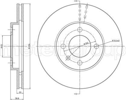 Fri.Tech. BD0281 - Тормозной диск autospares.lv