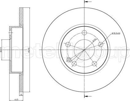 Fri.Tech. BD0232 - Тормозной диск autospares.lv