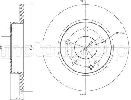 Fri.Tech. BD0223 - Тормозной диск autospares.lv