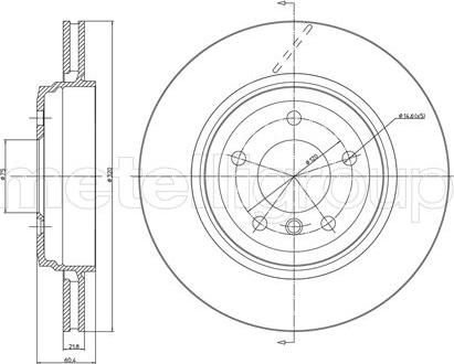 Fri.Tech. BD0741 - Тормозной диск autospares.lv