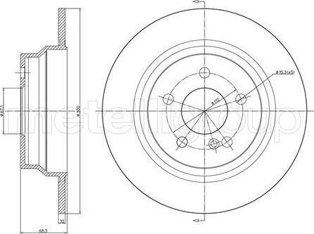 Fri.Tech. BD0706 - Тормозной диск autospares.lv