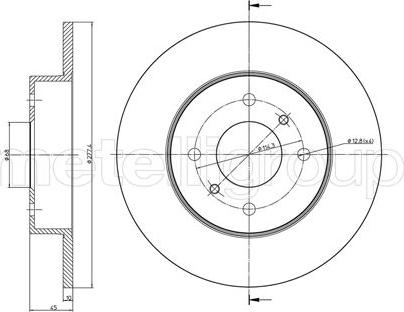 Fri.Tech. BD0701 - Тормозной диск autospares.lv