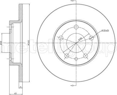 Fri.Tech. BD0703 - Тормозной диск autospares.lv