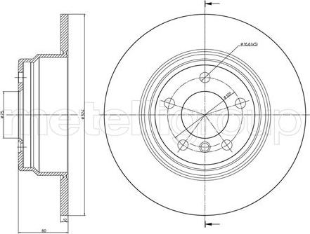 Fri.Tech. BD0707 - Тормозной диск autospares.lv