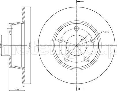 Fri.Tech. BD0710 - Тормозной диск autospares.lv