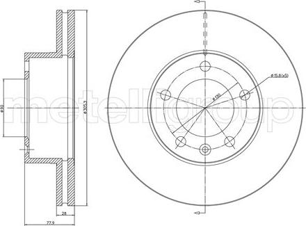 Fri.Tech. BD0736 - Тормозной диск autospares.lv