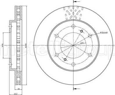 Fri.Tech. BD0730 - Тормозной диск autospares.lv