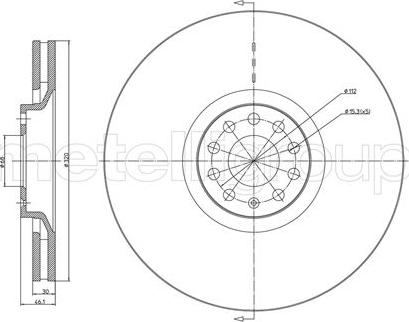 Fri.Tech. BD0738 - Тормозной диск autospares.lv