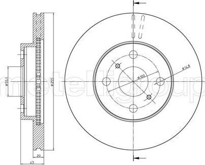 Fri.Tech. BD0721 - Тормозной диск autospares.lv