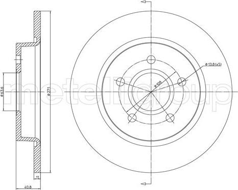 Fri.Tech. BD1492 - Тормозной диск autospares.lv