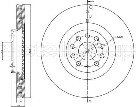 Fri.Tech. BD1456 - Тормозной диск autospares.lv