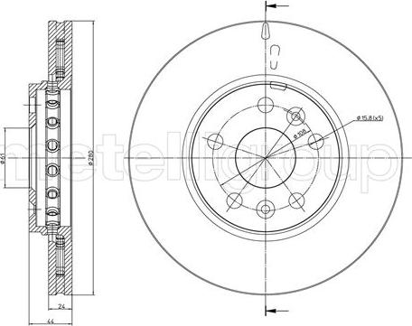 Fri.Tech. BD1458 - Тормозной диск autospares.lv