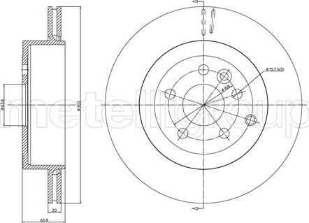 Fri.Tech. BD1414 - Тормозной диск autospares.lv