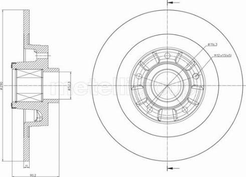 Fri.Tech. BD1482 - Тормозной диск autospares.lv