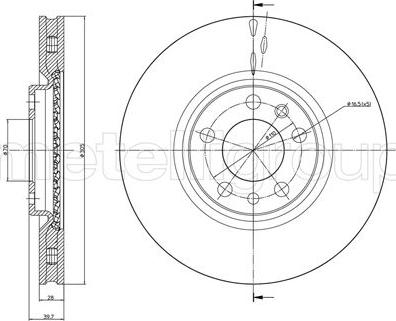 Fri.Tech. BD1487 - Тормозной диск autospares.lv