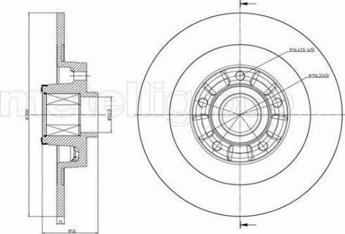 Fri.Tech. BD1430 - Тормозной диск autospares.lv