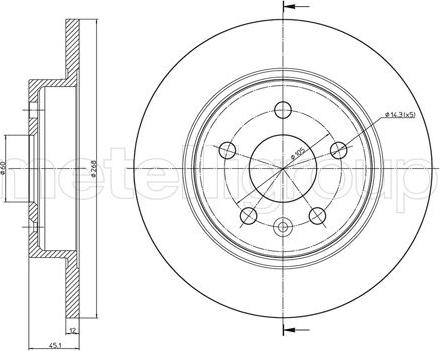 Fri.Tech. BD1424 - Тормозной диск autospares.lv