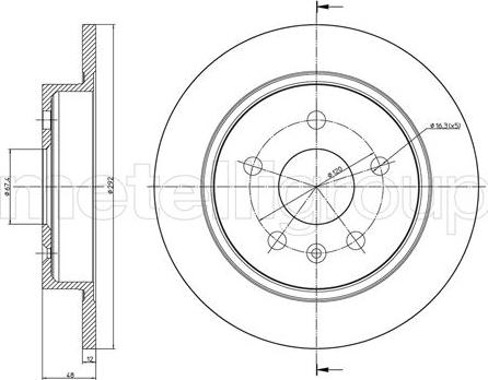 Fri.Tech. BD1425 - Тормозной диск autospares.lv