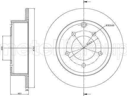 Fri.Tech. BD1420 - Тормозной диск autospares.lv