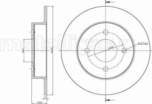 Fri.Tech. BD1422 - Тормозной диск autospares.lv