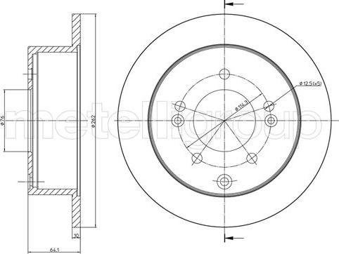 Fri.Tech. BD1470 - Тормозной диск autospares.lv