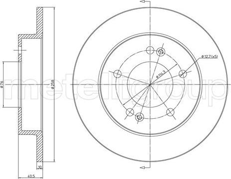 Fri.Tech. BD1471 - Тормозной диск autospares.lv