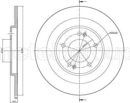 Fri.Tech. BD1507 - Тормозной диск autospares.lv