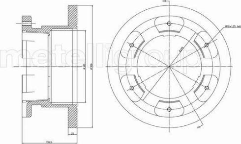 Fri.Tech. BD1514 - Тормозной диск autospares.lv