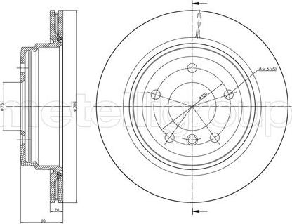 Fri.Tech. BD1517 - Тормозной диск autospares.lv