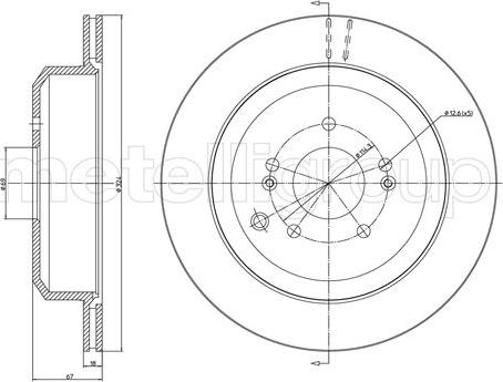 Fri.Tech. BD1534 - Тормозной диск autospares.lv