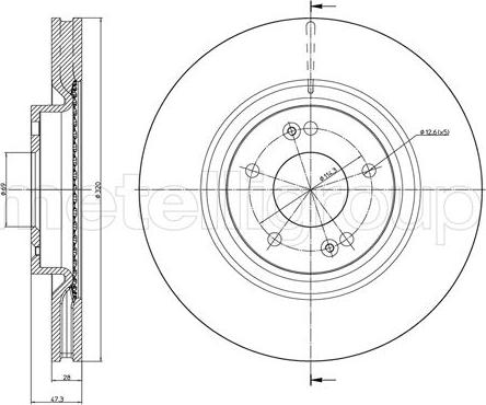 Fri.Tech. BD1538 - Тормозной диск autospares.lv