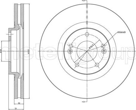 Fri.Tech. BD1533 - Тормозной диск autospares.lv