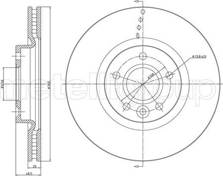 Fri.Tech. BD1699 - Тормозной диск autospares.lv