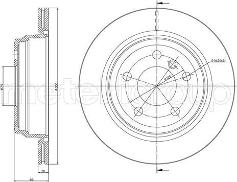 Fri.Tech. BD1664 - Тормозной диск autospares.lv