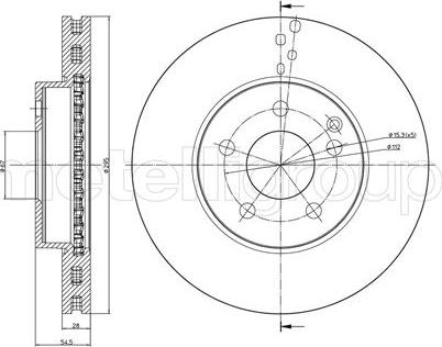 Fri.Tech. BD1600 - Тормозной диск autospares.lv