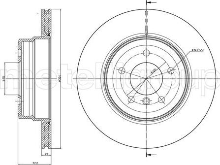 JP Group 1463205100 - Тормозной диск autospares.lv