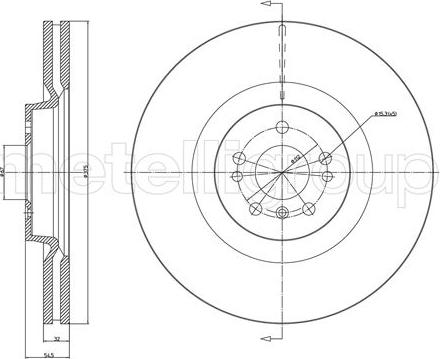 Fri.Tech. BD1631 - Тормозной диск autospares.lv