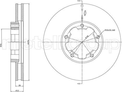 Roadhouse NCA1145.20 - Тормозной диск autospares.lv