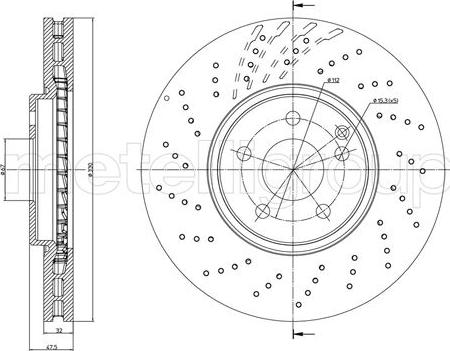 Fri.Tech. BD1622 - Тормозной диск autospares.lv