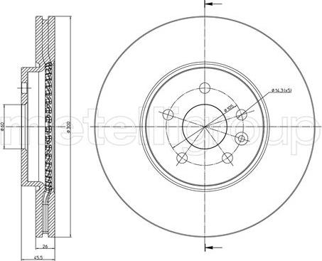 Fri.Tech. BD1679 - Тормозной диск autospares.lv